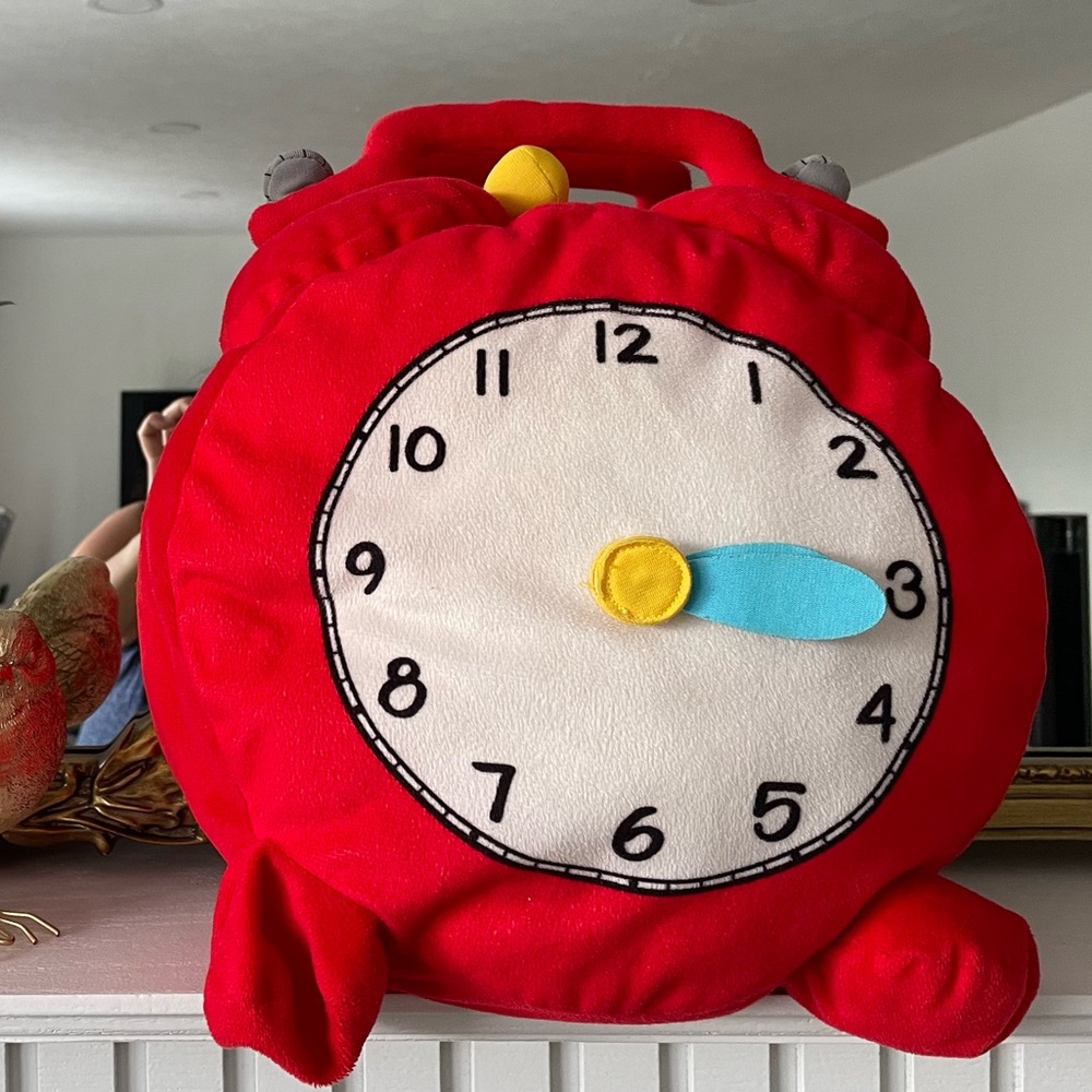 IKEA Hemmahos Clock Toy Plush